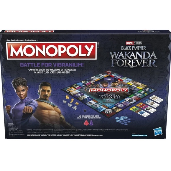 Monopoly: Marvel Studios' Black Panther: Wakanda Forever Edition Board Game - Picture 3 of 12